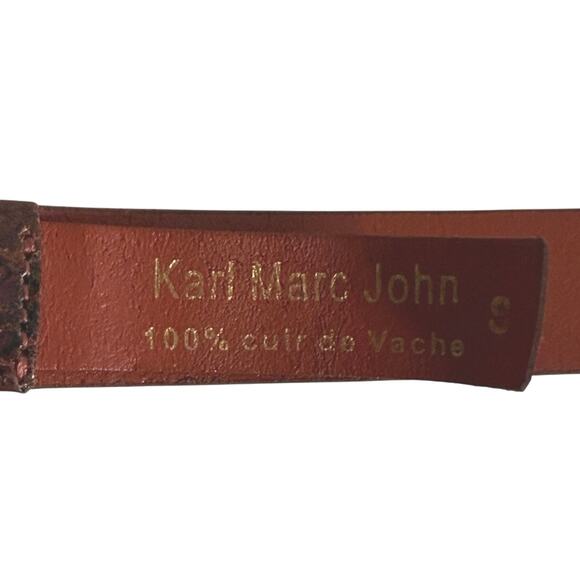 Karl Marc John leather snake skin belt size small main image 6